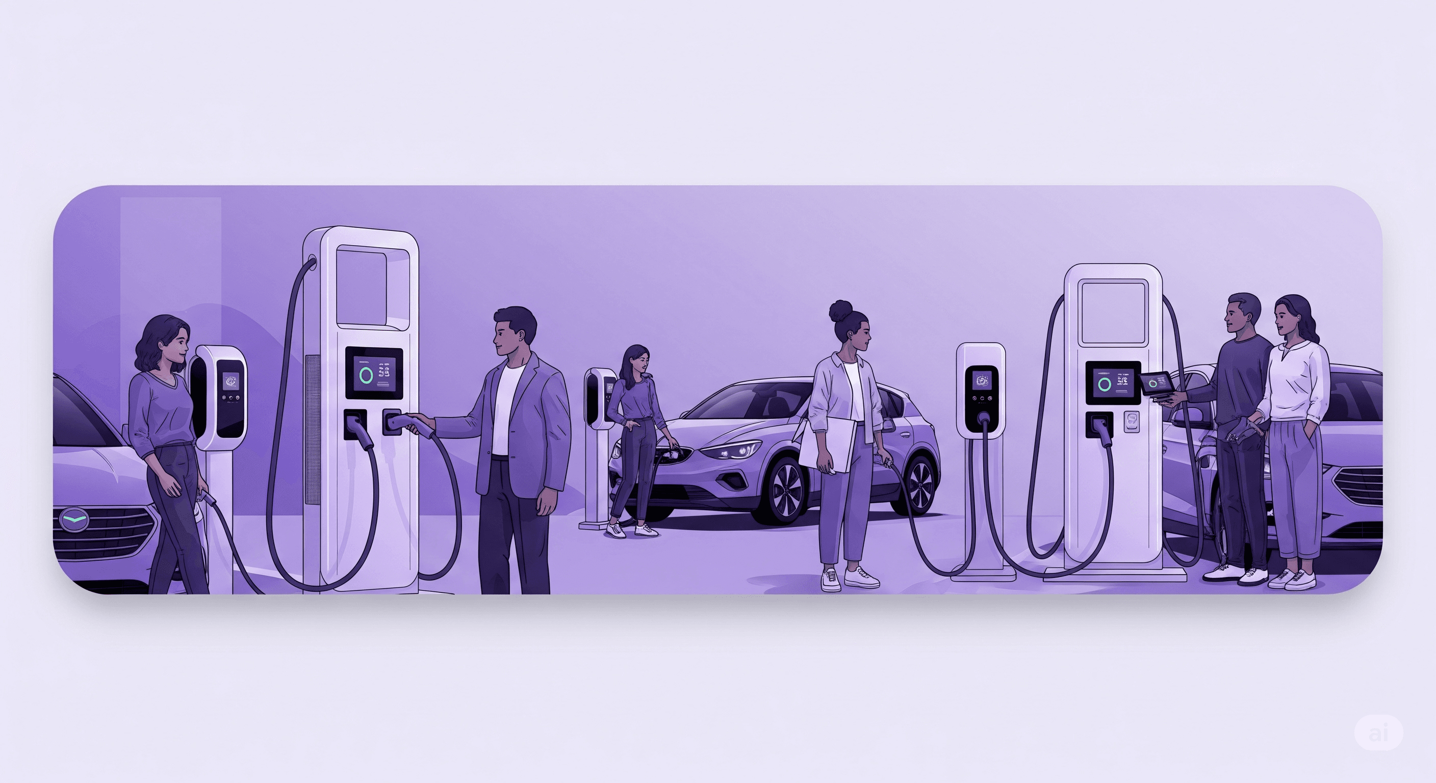 EV charger background